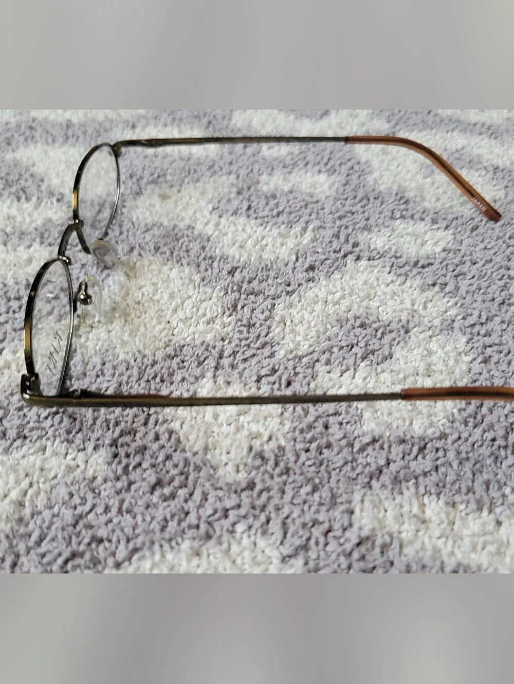 Kids/Youth Kiki Dark Metal Oval Eyeglass Frames 48-18-135 Tortoise Arms